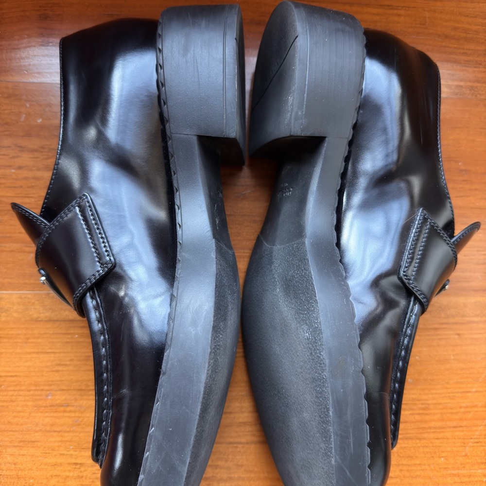 Prada Glossy Black Men's Slip-On Loafers - Picture 2 of 6